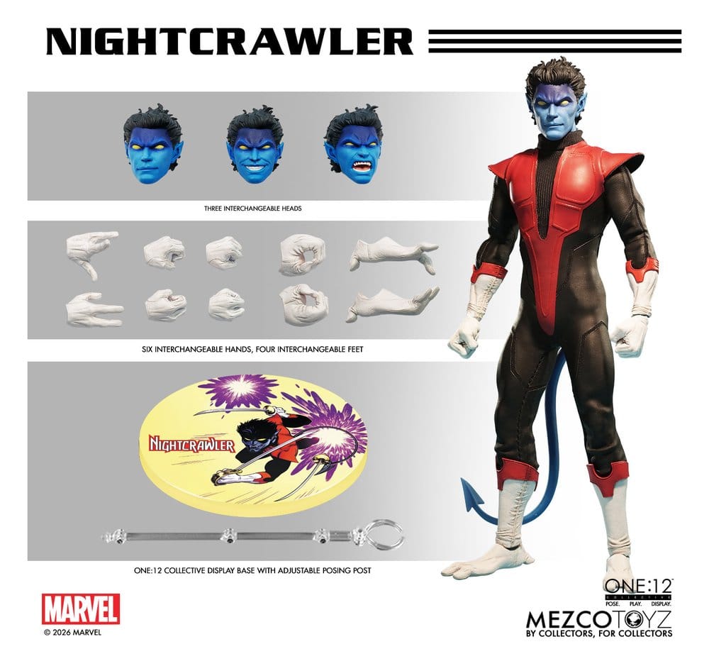 Marvel X-Men One:12 Collective Actionfigur 1/12 Nightcrawler 16 cm – Bild 12