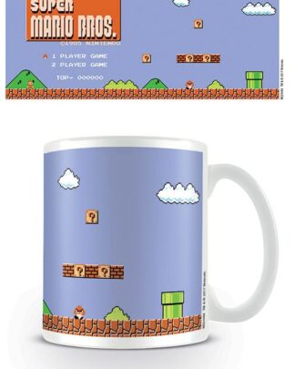Super Mario Bros. Tasse Retro Title