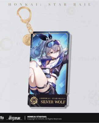 Honkai: Star Rail Charakter Acryl Schlüsselanhänger Silver Wolf 9 cm