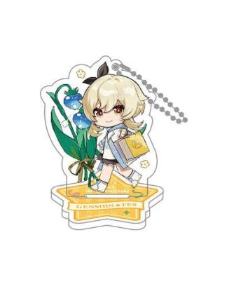 Genshin Impact Genshin Fes 2021 Acryl Figur mit Schlüsselanhänger Traveler Lumine 9 cm