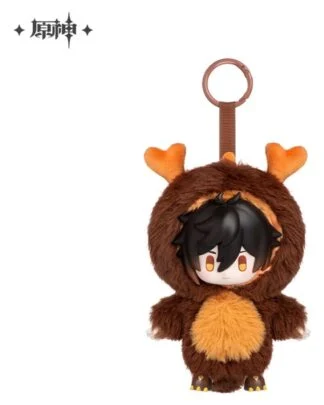 Genshin Impact Winter Nesting Series Vinyl Plüsch-Schlüsselanhänger Zhongli 15 cm