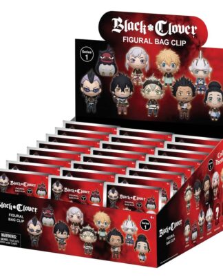 Black Clover 3D PVC-Taschenanhänger Serie 1 Display (24)