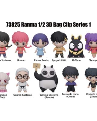 Ranma 1/2 3D PVC-Taschenanhänger Series 1 Display (24)