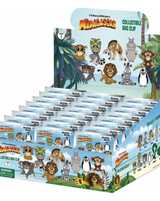 Madagascar 3D PVC-Taschenanhänger Serie 1 Display (24)