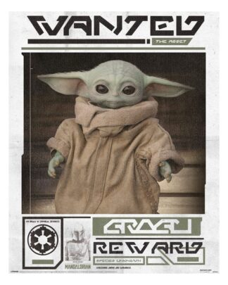 Star Wars: The Mandalorian Poster Set Grogu Wanted 40 x 50 cm (4)