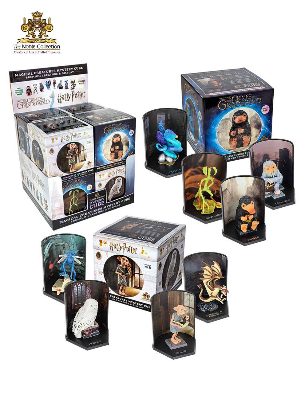 Harry Potter / Phantastische Tierwesen Magical Creatures Mystery Cube Statuen 9 cm Display (8)