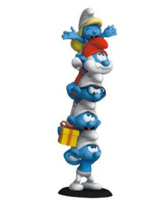 Die Schlümpfe Statue Schlumpfsäule Polychrome Edition 50 cm