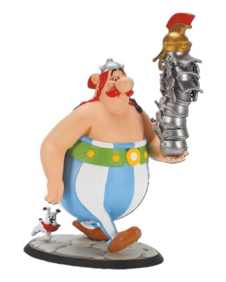 Asterix Figur Obelix Stack of Helmets and Idefix 21 cm