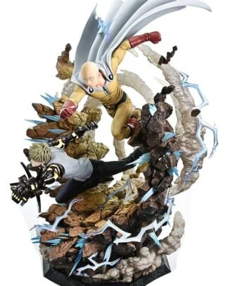 One-Punch Man Ultimate Premium Masterline Series Statue 1/4 Saitama & Genos DX Bonus Version 73 cm