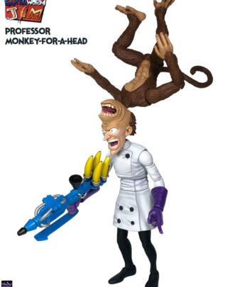 Earthworm Jim Actionfigur Wave 1: Professor Monkey-For-A-Head 28 cm