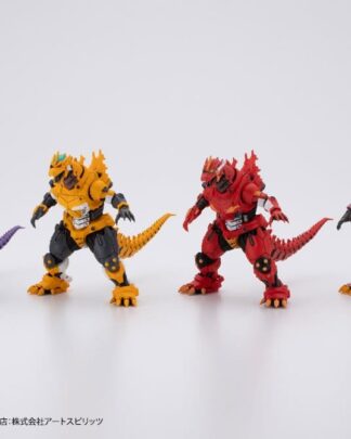 Godzilla x Evangelion Hyper Modeling Series PVC Statuen 4er-Pack Mechagodzilla Kiryu Eva colour Ver. 9 cm