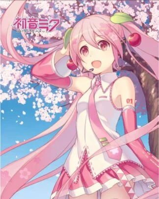 Hatsune Miku Wandrolle Cherry Blossom 50 x 70 cm