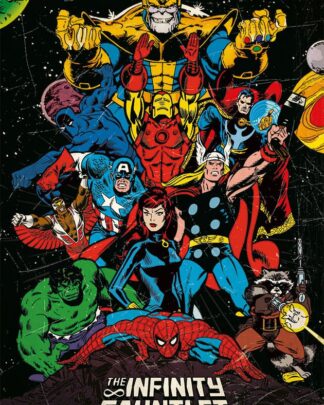Marvel Comics Poster Set The Infinity Gauntlet 61 x 91 cm (4)