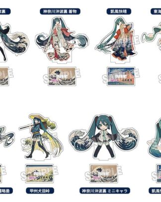 Hatsune Miku x Katsushika Hokusai iXima Die-Cut Acrylaufsteller The Great Wave off Kanagawa 10 cm (5)