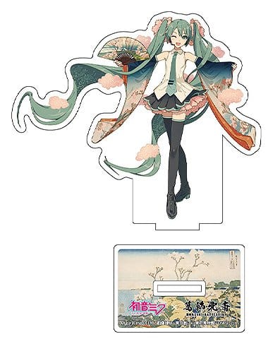 Hatsune Miku x Katsushika Hokusai iXima Die-Cut Acrylaufsteller The Great Wave off Kanagawa 10 cm (5) – Bild 4