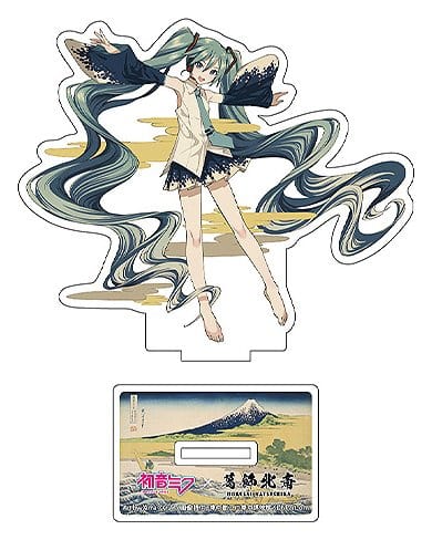 Hatsune Miku x Katsushika Hokusai iXima Die-Cut Acrylaufsteller The Great Wave off Kanagawa 10 cm (5) – Bild 5