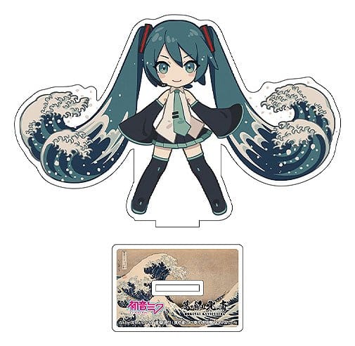 Hatsune Miku x Katsushika Hokusai iXima Die-Cut Acrylaufsteller The Great Wave off Kanagawa 10 cm (5) – Bild 6