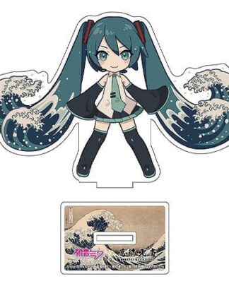 Hatsune Miku x Katsushika Hokusai iXima Die-Cut Acrylaufsteller The Great Wave off Kanagawa (Chibi) 10 cm (5)