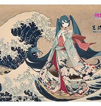 Hatsune Miku x Katsushika Hokusai iXima Postcard The Great Wave off Kanagawa (Kimono) (10)
