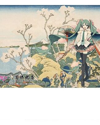 Hatsune Miku x Katsushika Hokusai iXima Postcard Shinagawa Gotenyama on the Tokaido (10)
