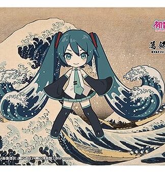 Hatsune Miku x Katsushika Hokusai iXima Postcard The Great Wave off Kanagawa (Chibi Character) (10)