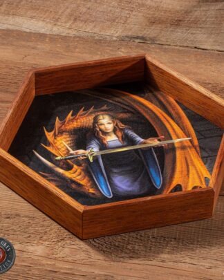 Anne Stokes Würfelbrett Night Forest 20 cm