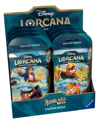 Disney Lorcana TCG Azurblaues Meer Starter Decks Display (8) *Deutsche Edition*