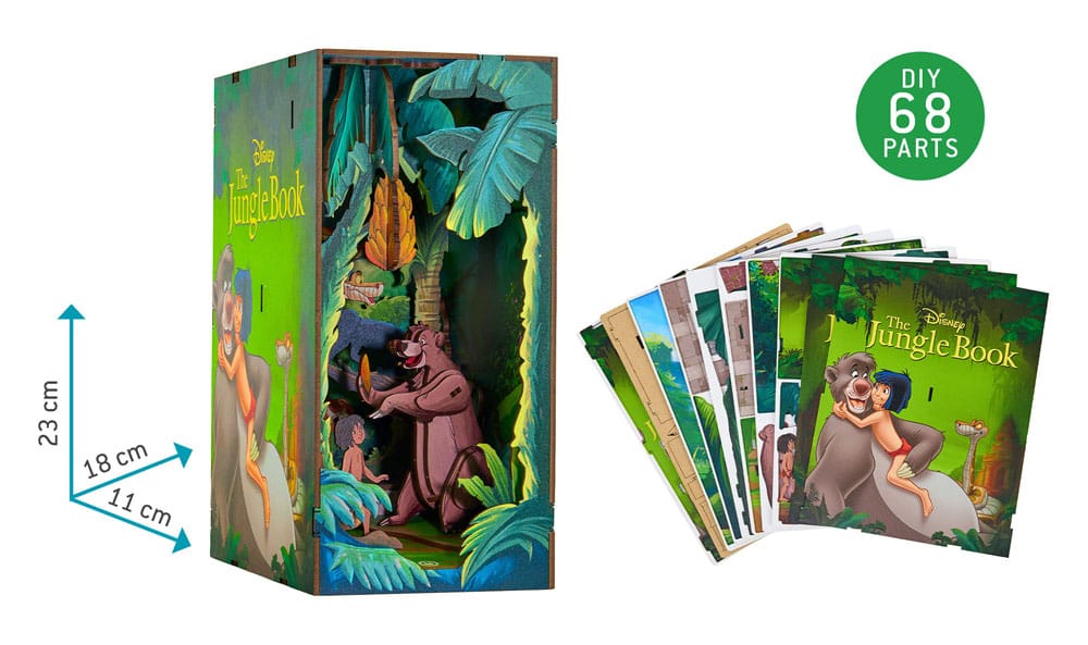 Disney Tiny Adventures Book Nook Mini-Diorama Das Dschungelbuch 23 cm – Bild 5