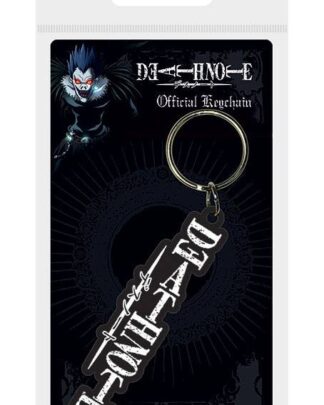 Death Note Gummi-Schlüsselanhänger Logo 6 cm