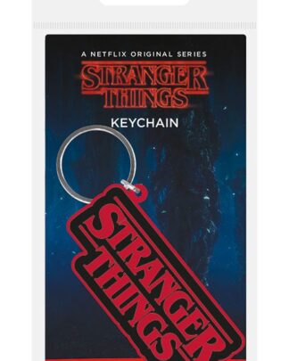 Stranger Things Gummi-Schlüsselanhänger Logo 6 cm