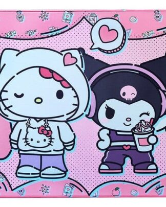 Sanrio Pink Black Party Series XXL Mousepad Hello Kitty & Friends Pop