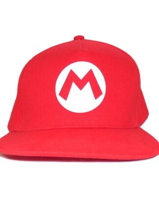 Super Mario Snapback Cap Mario Badge