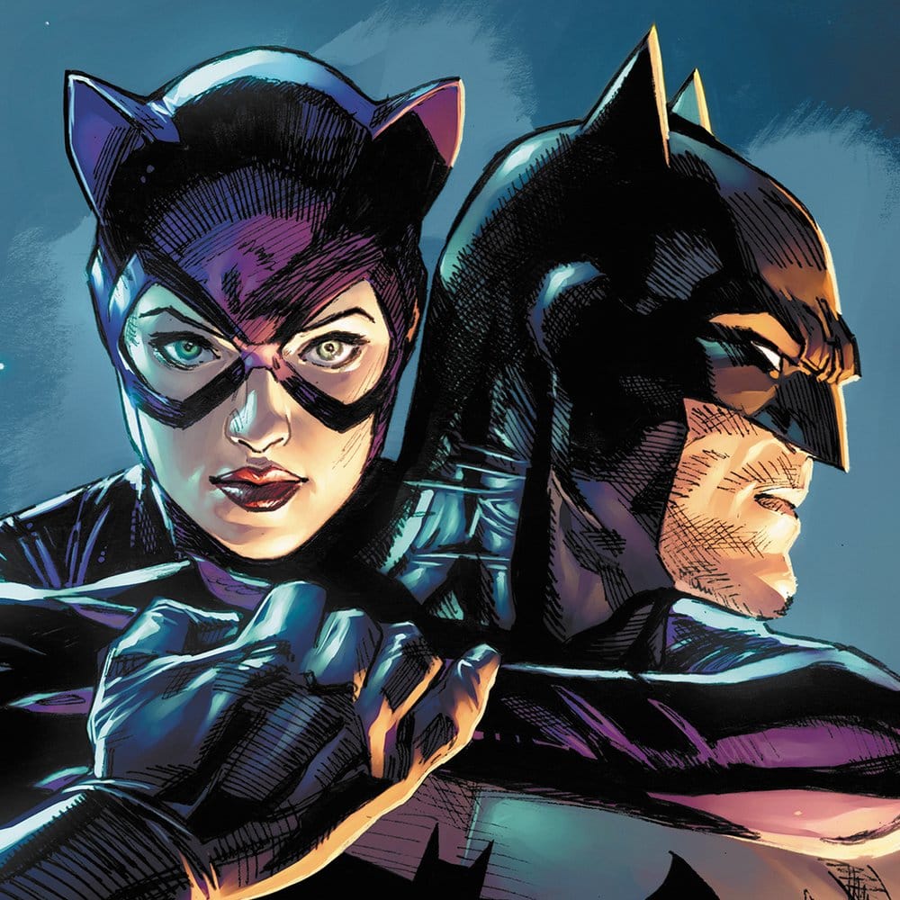 DC Comics Kunstdruck Batman & Catwoman 61 x 41 cm - ungerahmt – Bild 3
