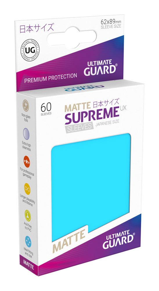 Ultimate Guard Supreme UX Sleeves Japanische Größe Matt Hellblau (60) – Bild 2