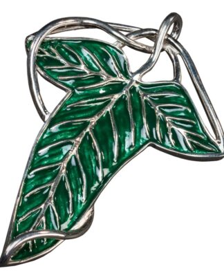 Herr der Ringe Replik 1/1 Brosche & Kette Elbische Blattbrosche (Sterling Silber)