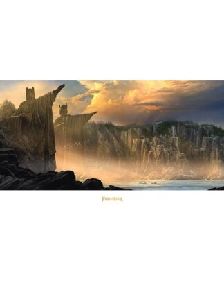 Herr der Ringe Kunstdruck The Argonath - Pillars of the Kings 59 x 30 cm