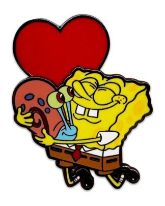 SpongeBob Schwammkopf Bobble Ansteck-Pin Spongebob Heart 5 cm