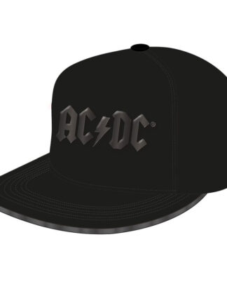 ACDC Snapback Cap Shiny Black Logo