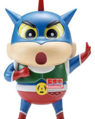Crayon Shinchan Cosplay PVC-Figur Action Kamen Shinchan & Paper Robot Shinchan (Ver. Action Kamen Shinchan Special Color) 12 cm