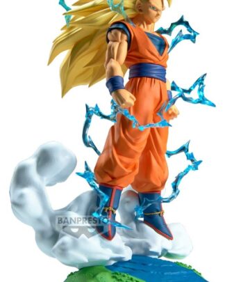 Dragon Ball Z History Box PVC-Figur Super Saiyan 3 Son Goku 18 cm