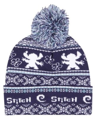Lilo & Stitch Pom-Pom Beanie Fair Isle