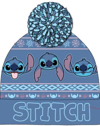 Lilo & Stitch Pom-Pom Beanie Dark Blue
