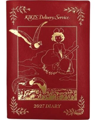 Kiki´s kleiner Lieferservice Tagebuch Kiki on her broom red gold foil