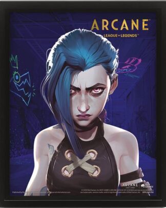 League of Legends Arcane 3D-Effekt Poster Jinx-VI