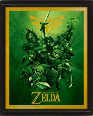 The Legend of Zelda 3D-Effekt Poster Link