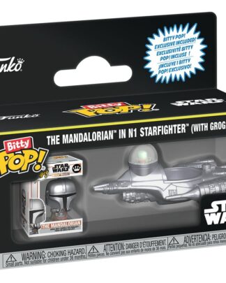 Star Wars Bitty POP! Ride Vinyl Figur N1 w/Mando 2,5 cm