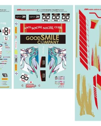 Hatsune Miku GSR Character Customization Series 052 Sticker Set for GSR Cars 1/10 Racing Miku SPA 2025 Ver.