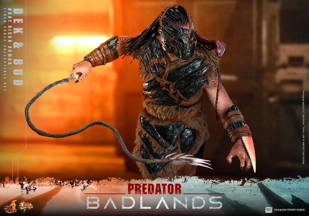 Predator: Badlands Movie Masterpiece Actionfiguren 2er-Pack 1/6 Dek (Bone Bison Armor) and Bud 31 cm – Bild 4