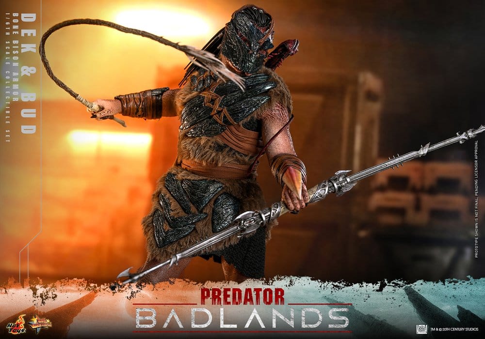 Predator: Badlands Movie Masterpiece Actionfiguren 2er-Pack 1/6 Dek (Bone Bison Armor) and Bud 31 cm – Bild 5