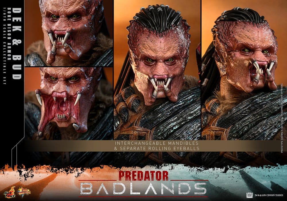 Predator: Badlands Movie Masterpiece Actionfiguren 2er-Pack 1/6 Dek (Bone Bison Armor) and Bud 31 cm – Bild 15
